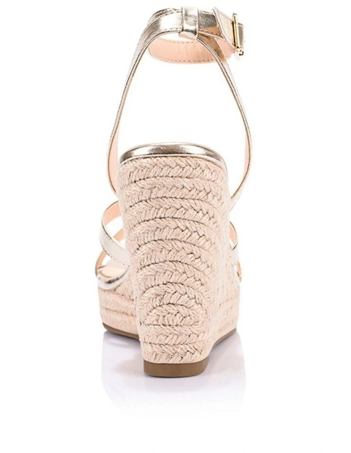 Ambrose Rope Wedges- Champagne Gold image 3