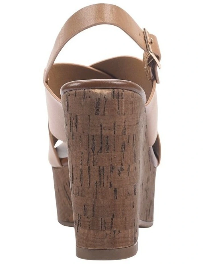 June Platform Wedges - Dark Camel Tan image 3