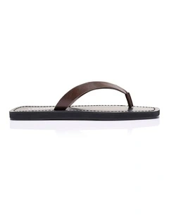 Dune Casual Thongs - Chocolate Brown