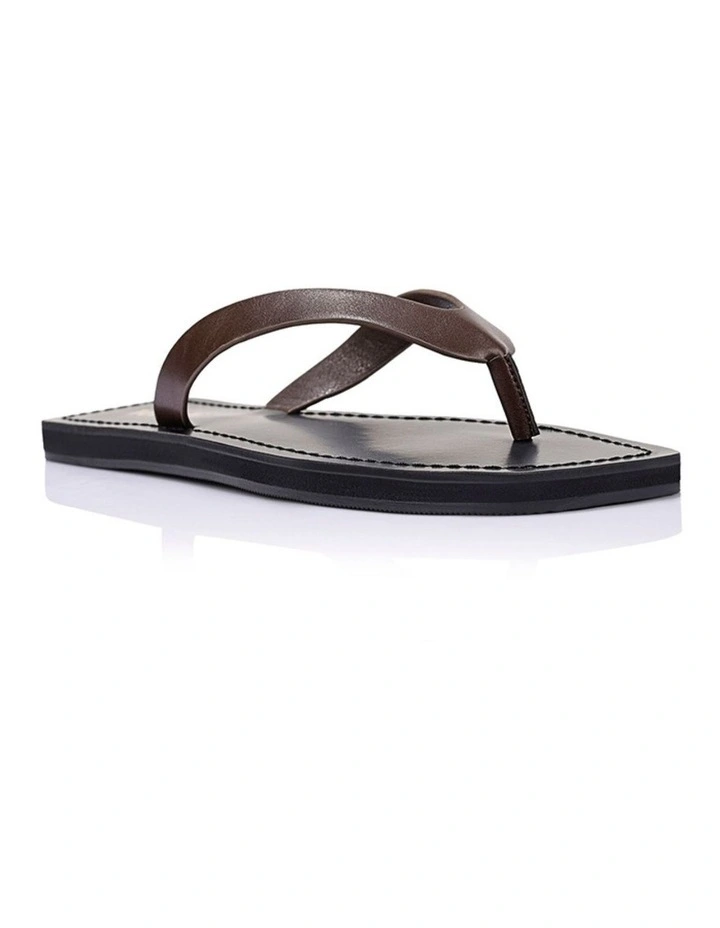 Dune Casual Thongs - Chocolate Brown image 2
