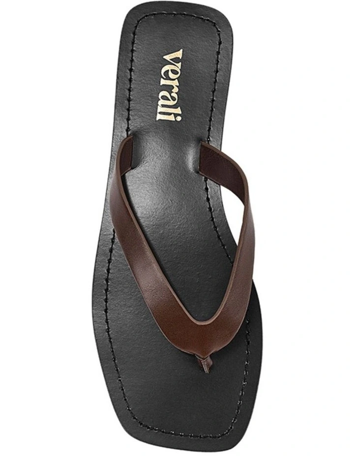 Dune Casual Thongs - Chocolate Brown image 4