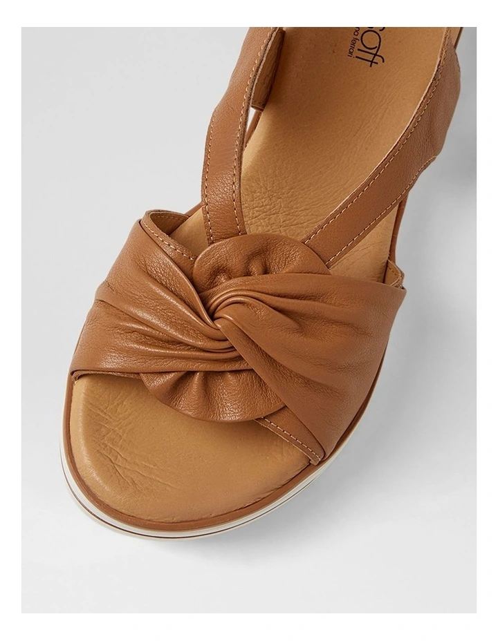 Alexin Dark Tan Leather Sandals image 4