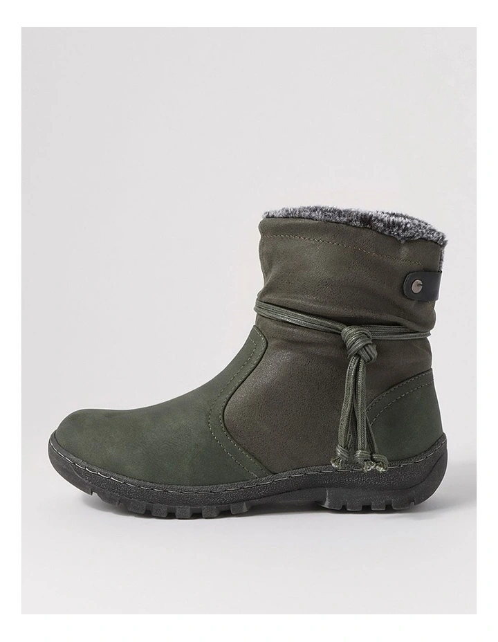 Duzzel Olive Multi Ankle Boots image 1