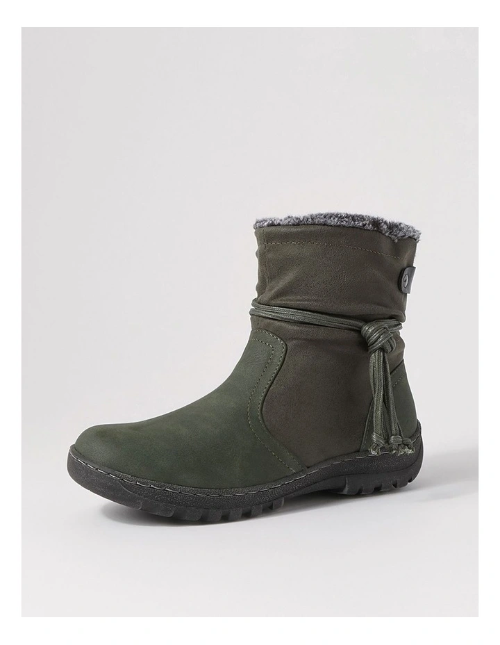 Duzzel Olive Multi Ankle Boots image 2