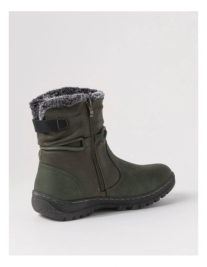 Duzzel Olive Multi Ankle Boots image 3