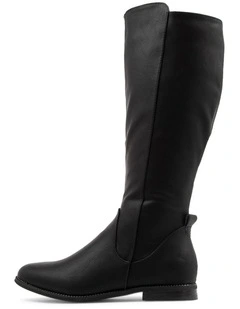 Faraday Black Knee High Boots