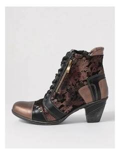 Zolika Bronze Multi Lace Up Boots