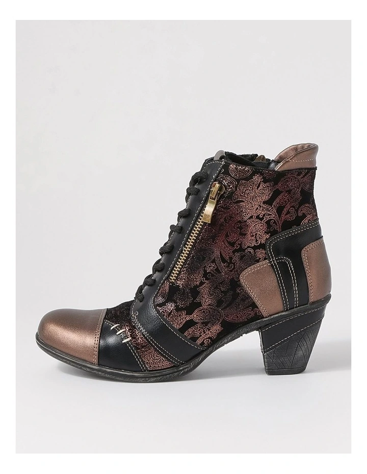 Zolika Bronze Multi Lace Up Boots image 1