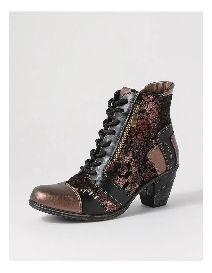 Zolika Bronze Multi Lace Up Boots image 2
