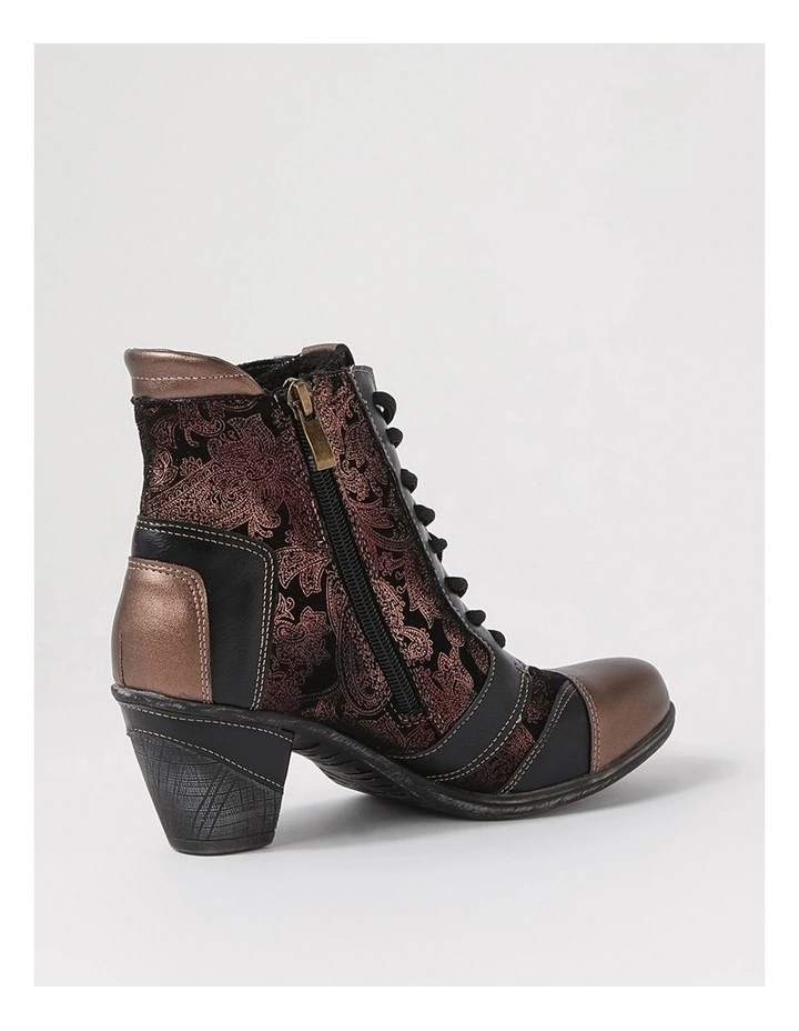 Zolika Bronze Multi Lace Up Boots image 3