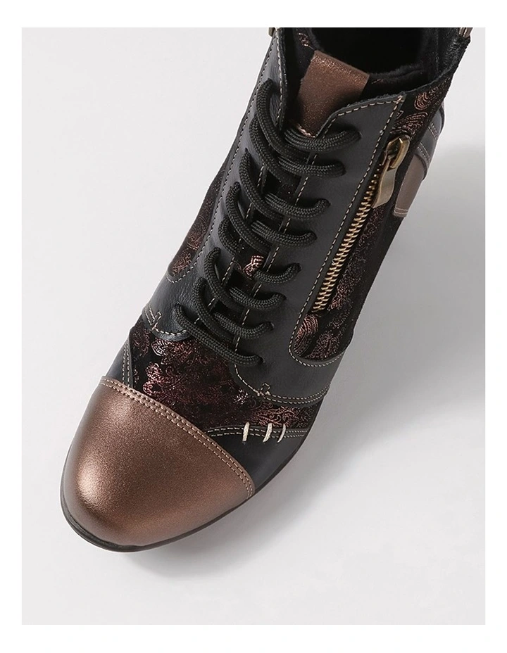 Zolika Bronze Multi Lace Up Boots image 4