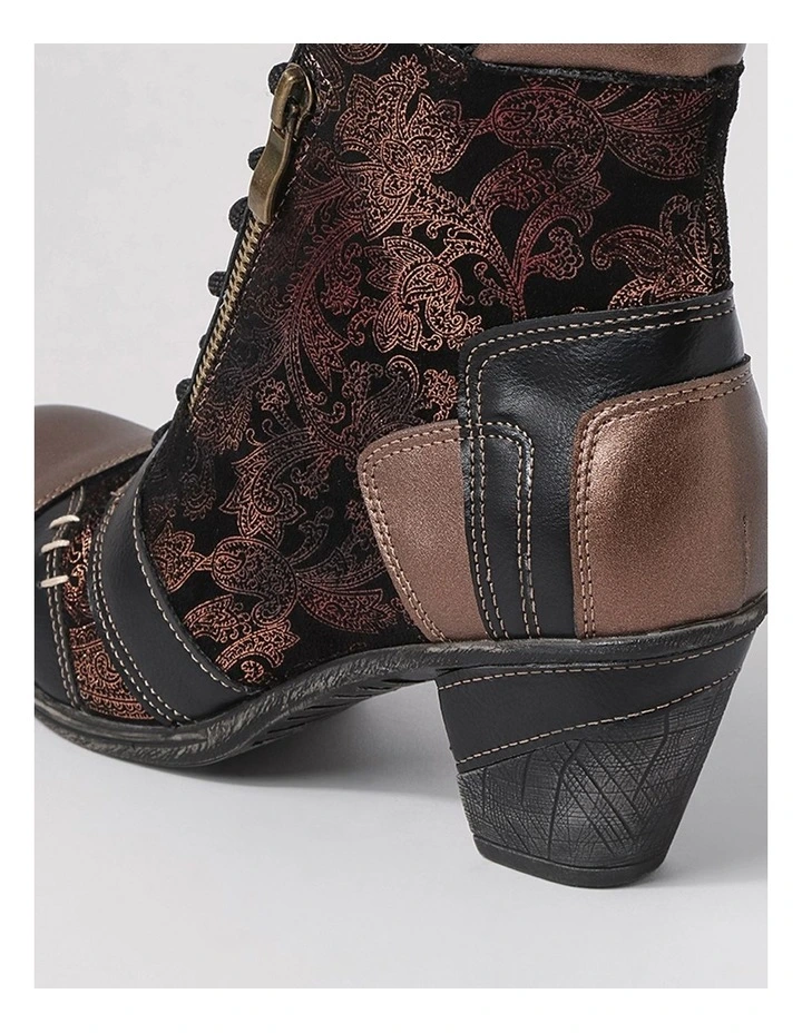 Zolika Bronze Multi Lace Up Boots image 5