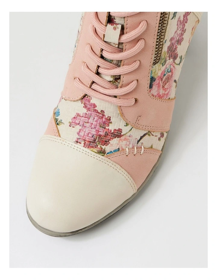 Zolika Taupe Rose Multi Lace Up Boots image 4