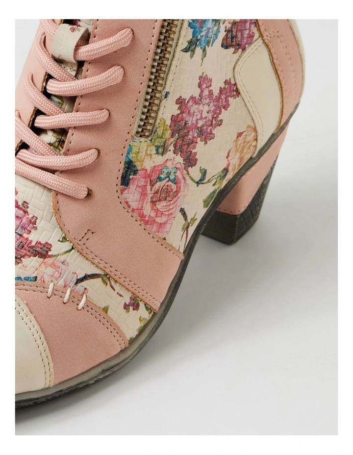 Zolika Taupe Rose Multi Lace Up Boots image 5