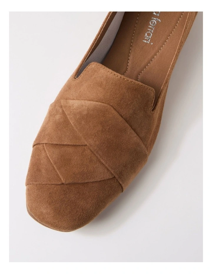 Tilony Coffee Suede Flat Shoes image 4