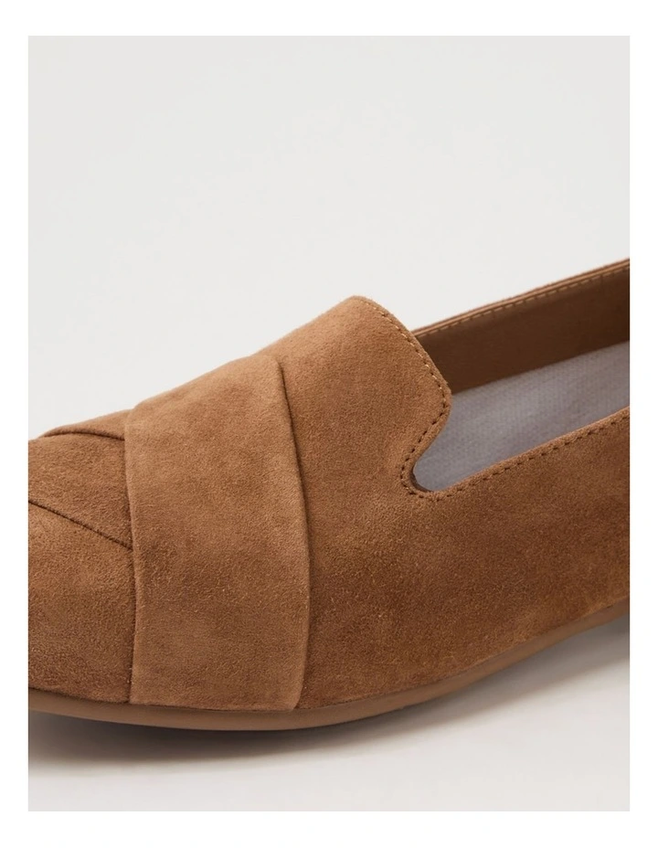 Tilony Coffee Suede Flat Shoes image 5