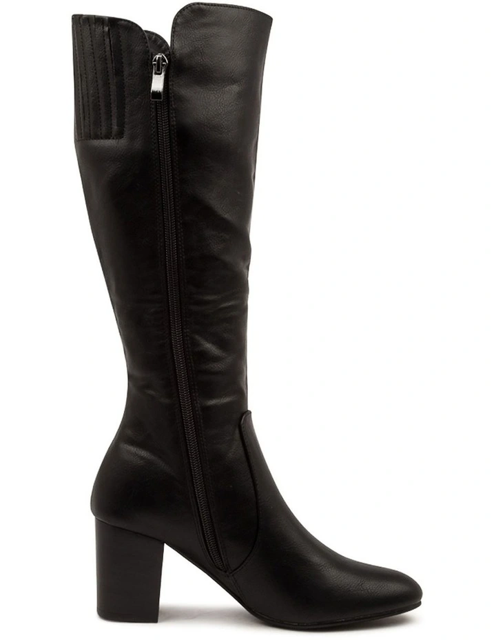 MILLEE BLACK-BLACK HEEL image 4