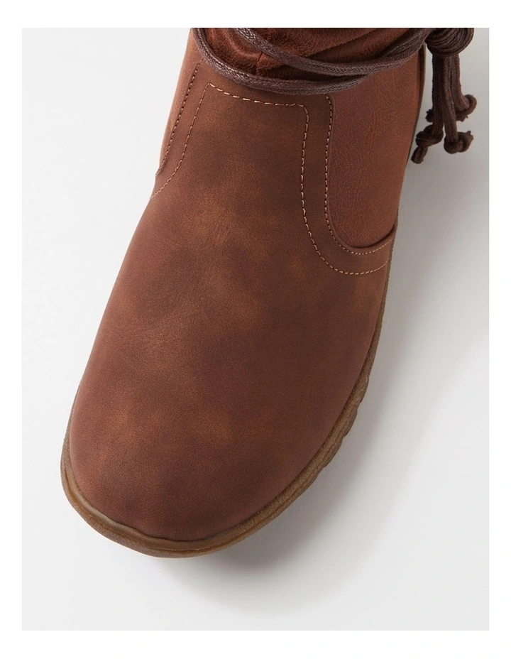 Duzzel Tan Multi Ankle Boots image 4