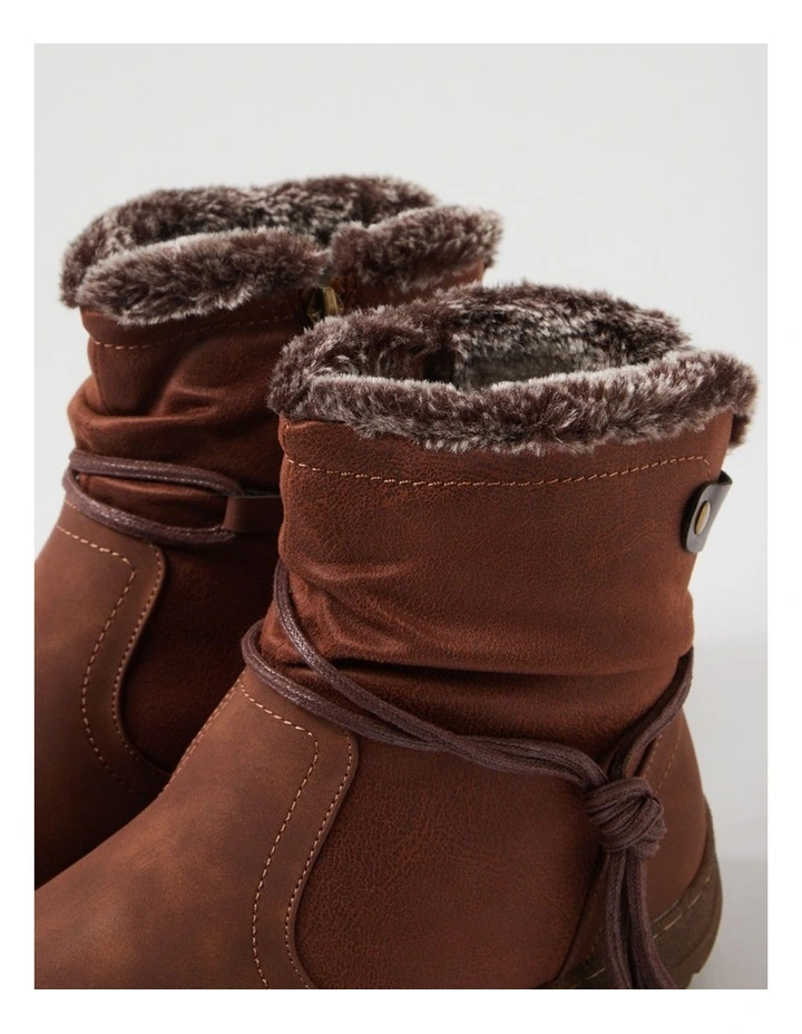 Duzzel Tan Multi Ankle Boots image 5
