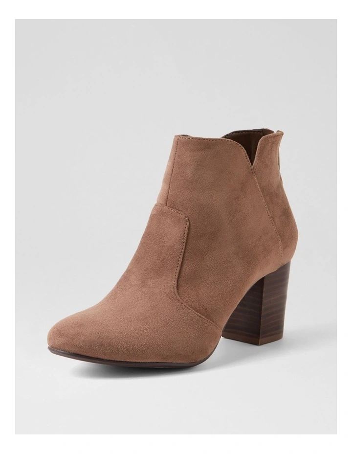 Mahlon Choc Brown Microsuede Ankle Boots image 2