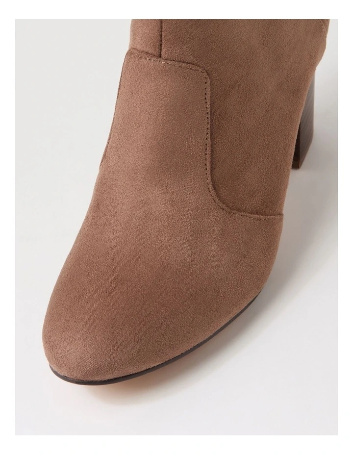 Mahlon Choc Brown Microsuede Ankle Boots image 4