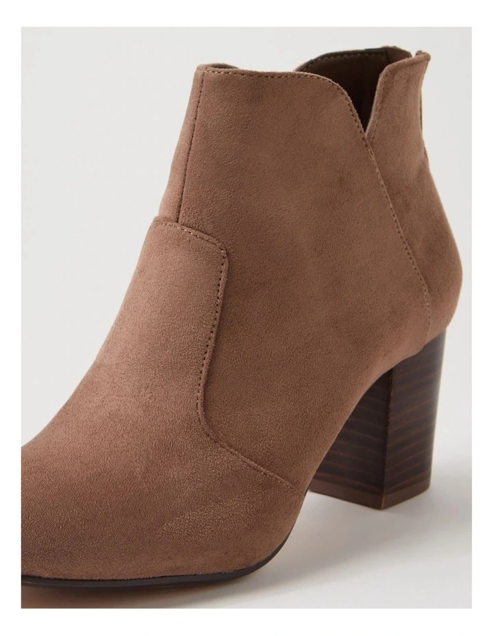 Mahlon Choc Brown Microsuede Ankle Boots image 5