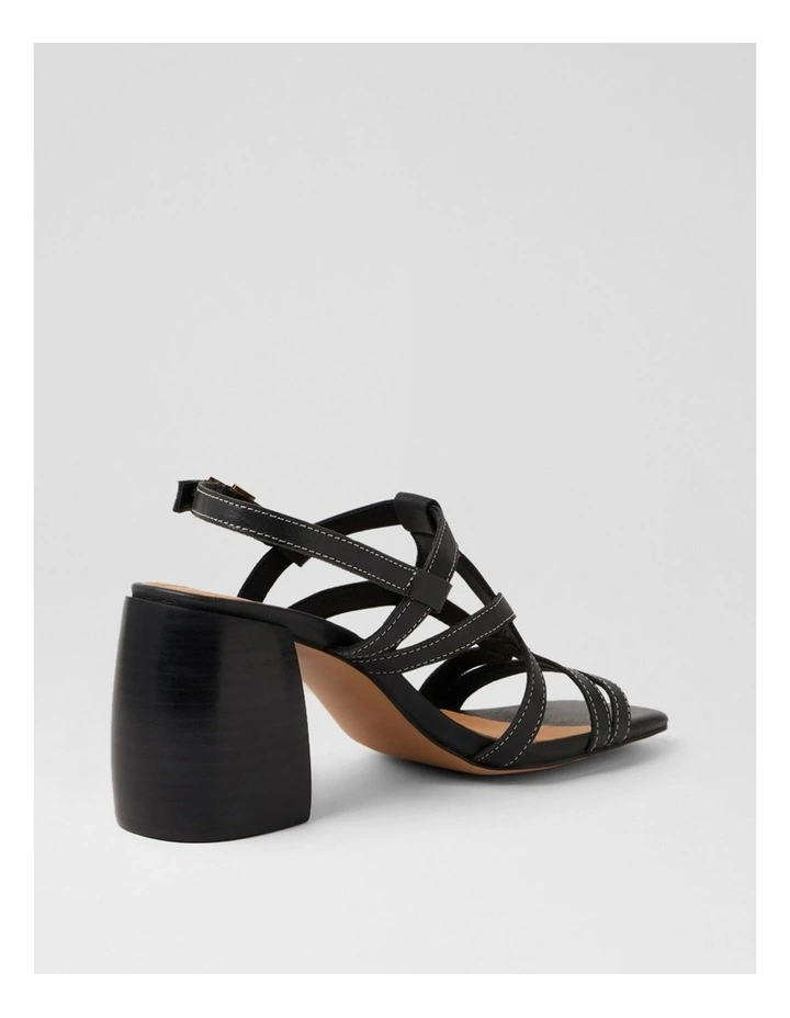Thelmas Black Leather Sandals image 3