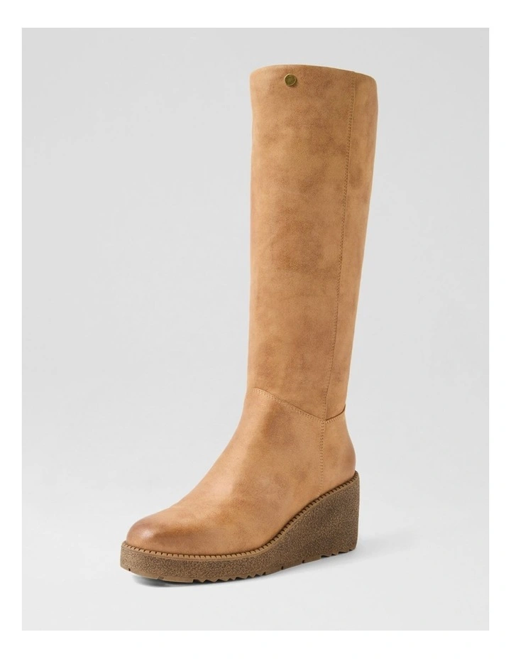 Linson Sand Microsuede Knee High Boots image 2