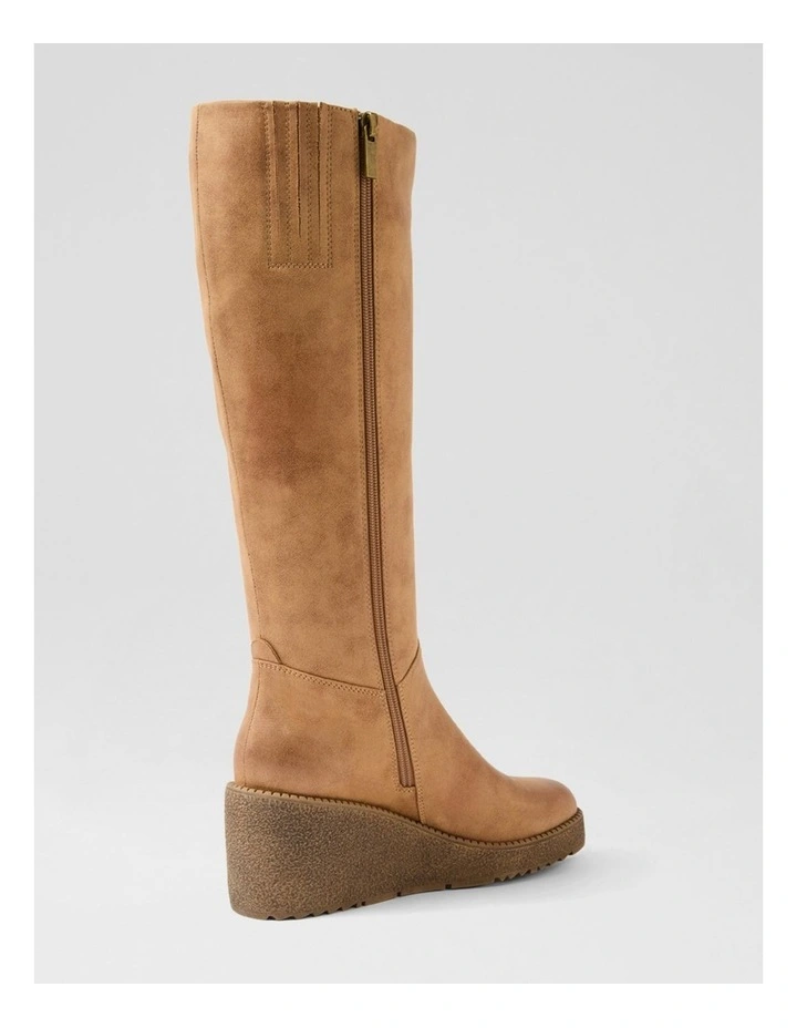 Linson Sand Microsuede Knee High Boots image 3