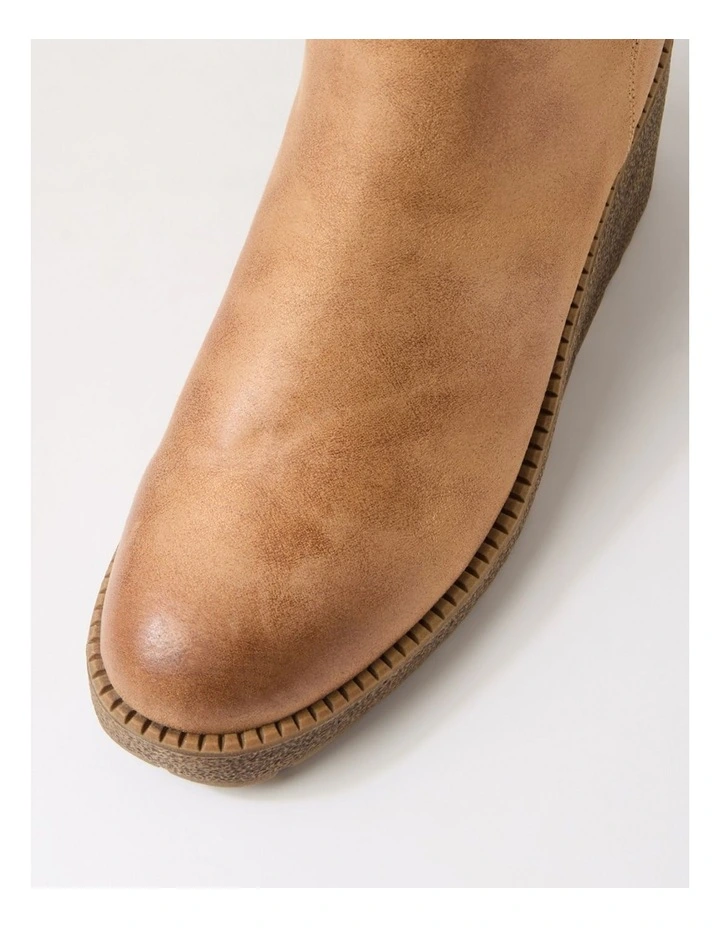 Linson Sand Microsuede Knee High Boots image 4