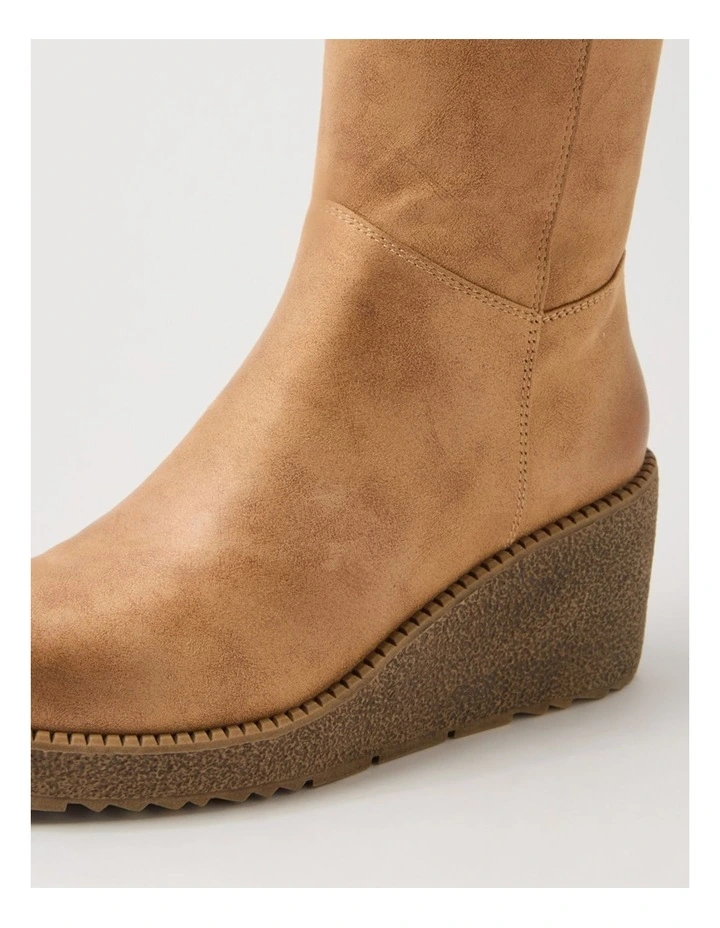 Linson Sand Microsuede Knee High Boots image 5