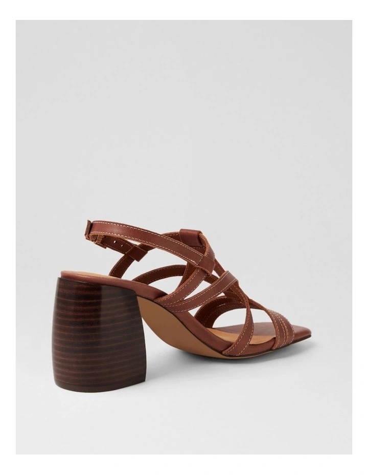 Thelmas Walnut Dark Brown Leather Sandals image 3