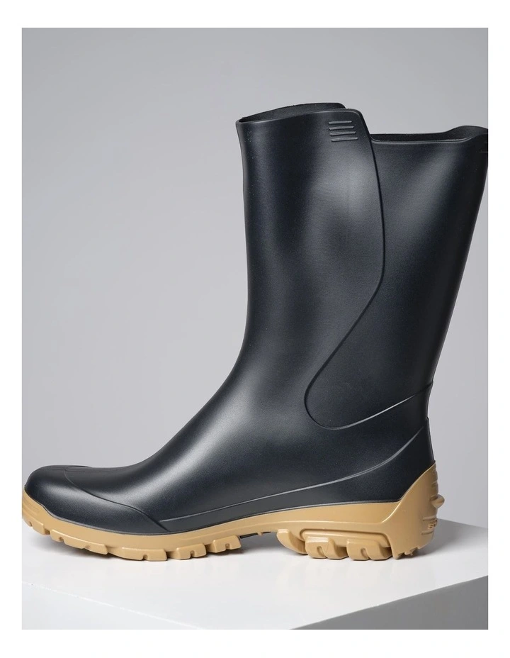 Decathlon - WOMEN'S WELLIES 100 - BLACK image 3