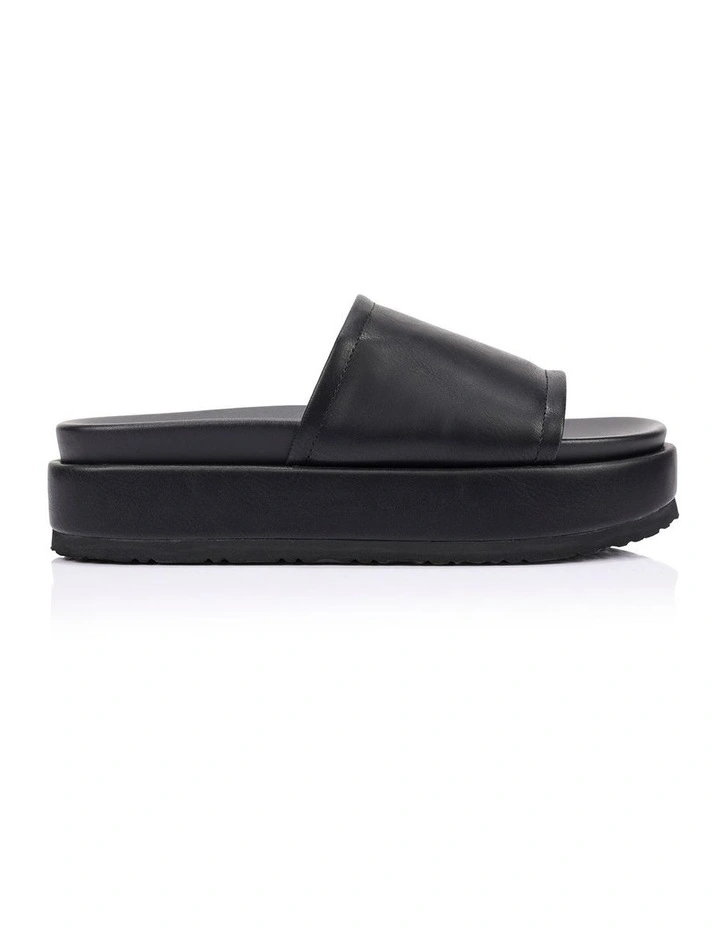 Hades Flatform Slides- Black Distressed image 1
