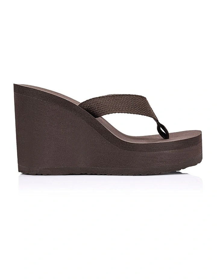 Joey Platform Wedges- Chocolate Brown image 1