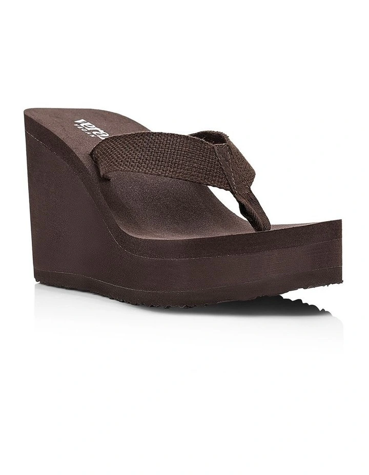 Joey Platform Wedges- Chocolate Brown image 2