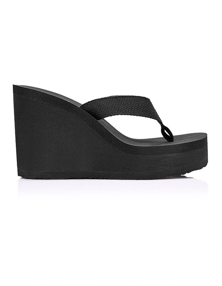 Joey Platform Wedges- Black image 1