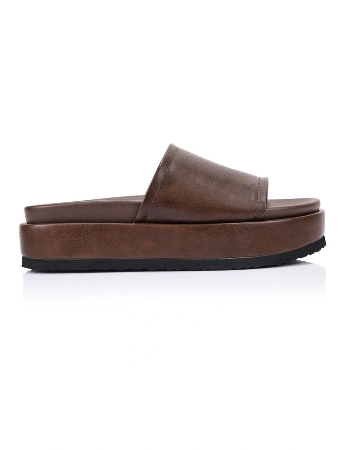 Hades Flatform Slides - Brown Distressed image 1