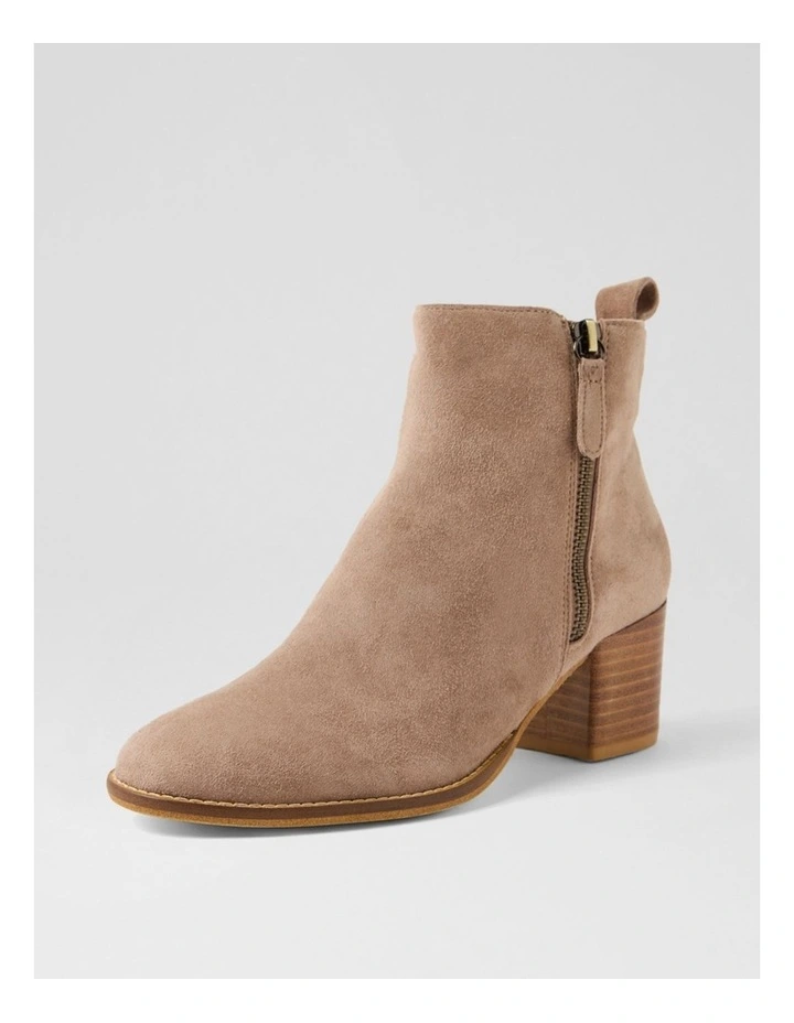 Modds Taupe Natural Suede Ankle Boots image 2