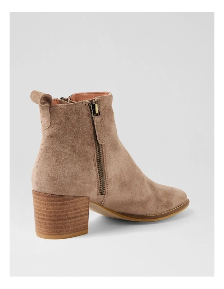 Modds Taupe Natural Suede Ankle Boots image 3