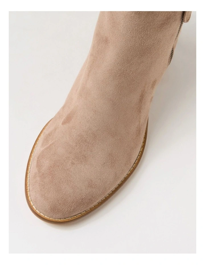 Modds Taupe Natural Suede Ankle Boots image 4