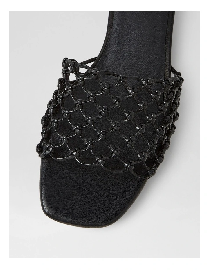 Nassa Black Leather Sandals image 4