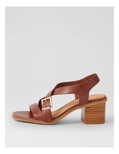 Acola Walnut Natural Leather Sandals