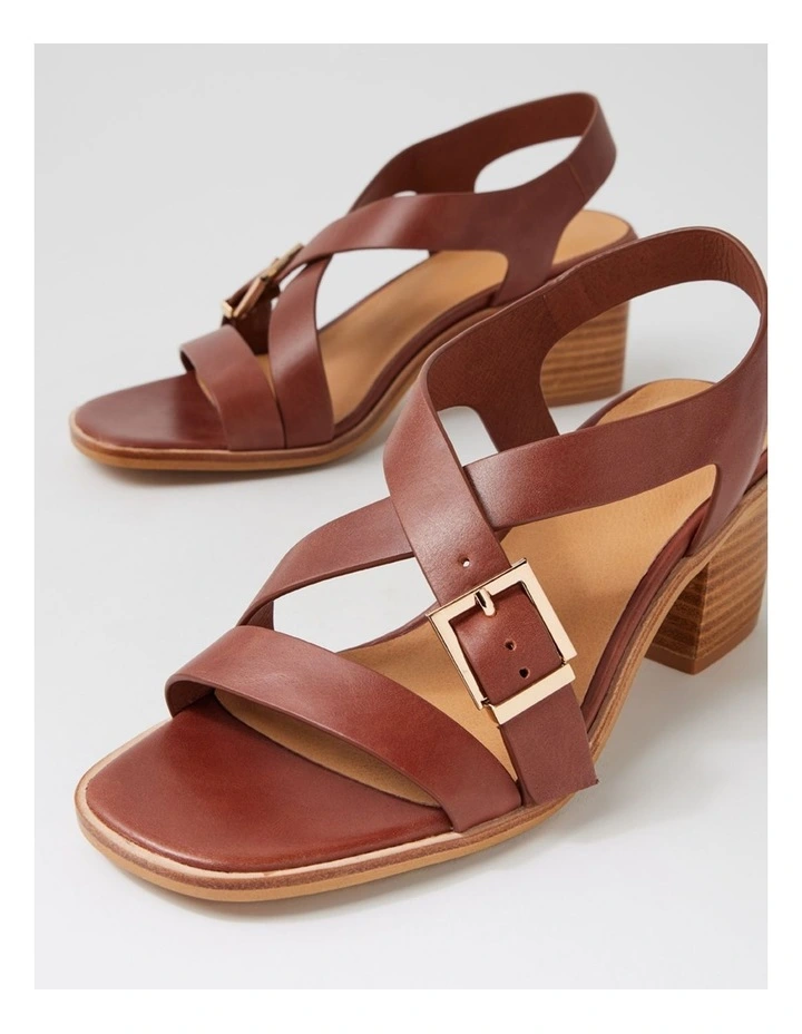 Acola Walnut Natural Leather Sandals image 5