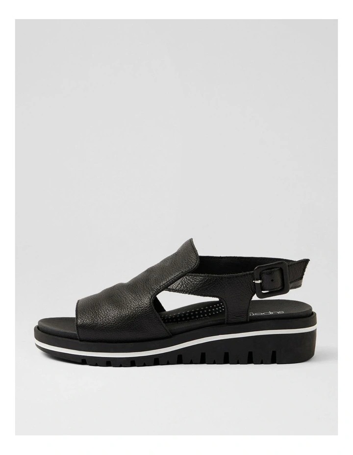 Antonee Black Leather Sandals image 1