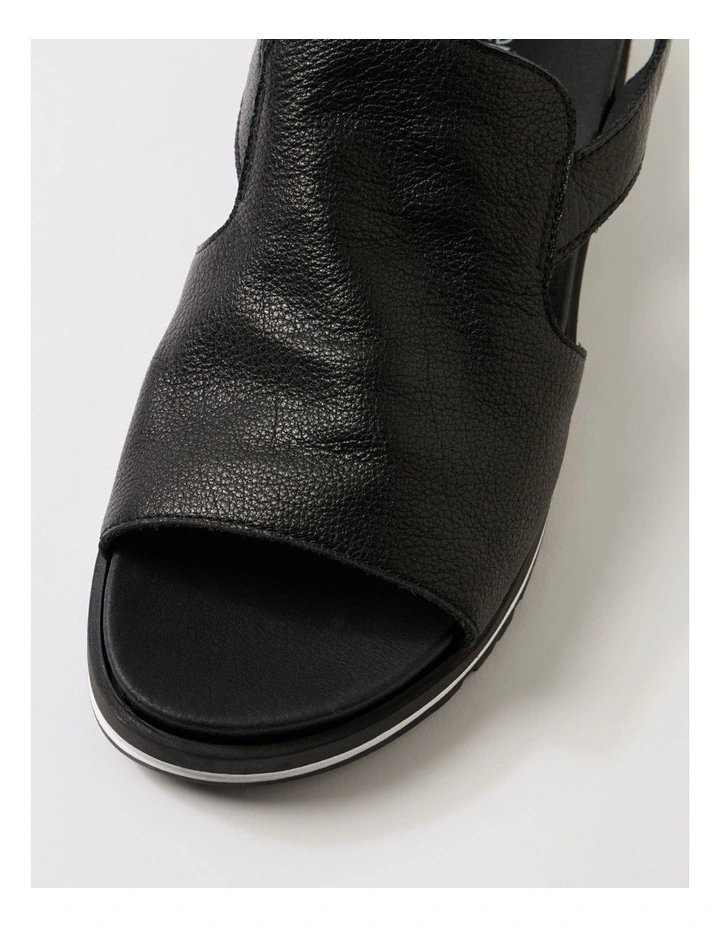 Antonee Black Leather Sandals image 4