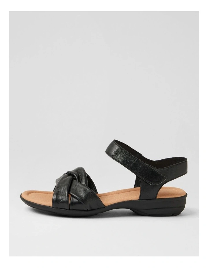 Blakaly Black Leather Sandals image 1