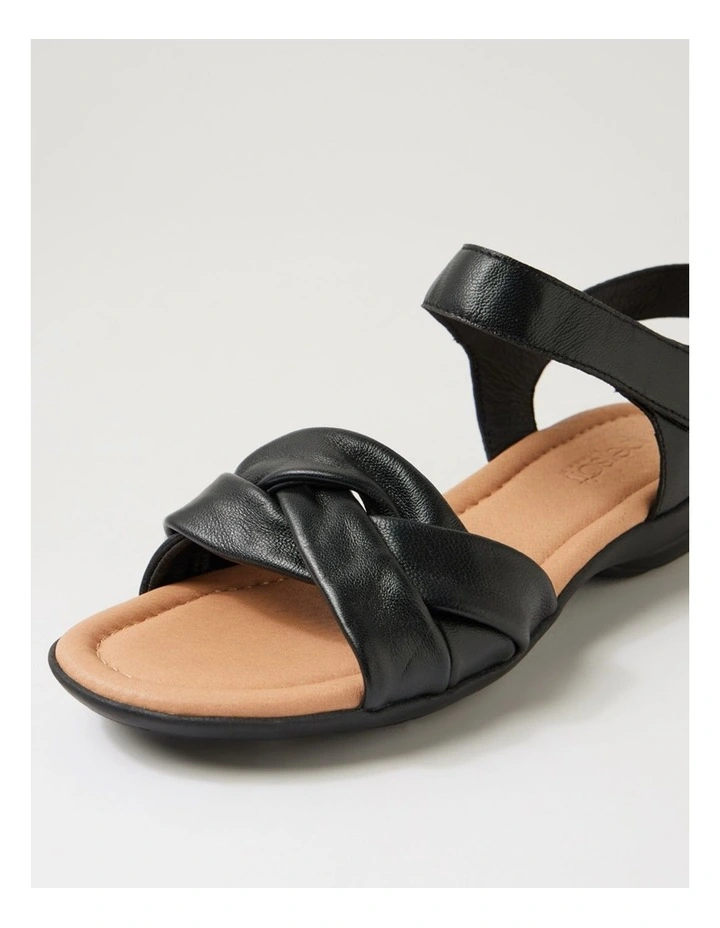 Blakaly Black Leather Sandals image 5