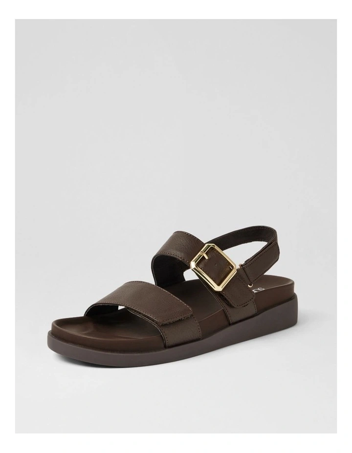 Bryce Dark Brown Leather Sandals image 2