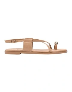 Sapphire Strappy Sandals- Biscuit